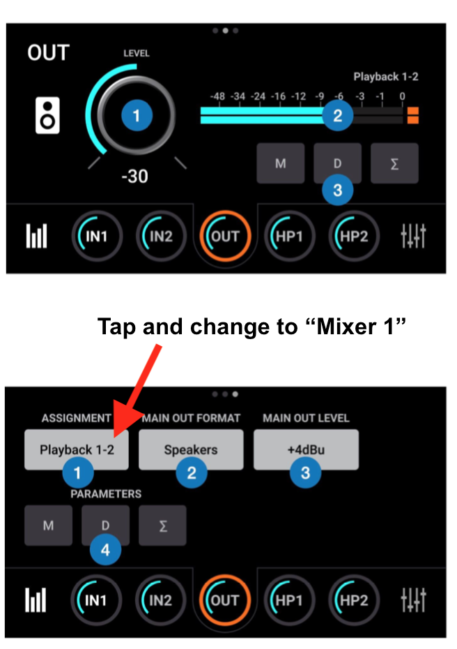 Symphony Desktop Mixer Output