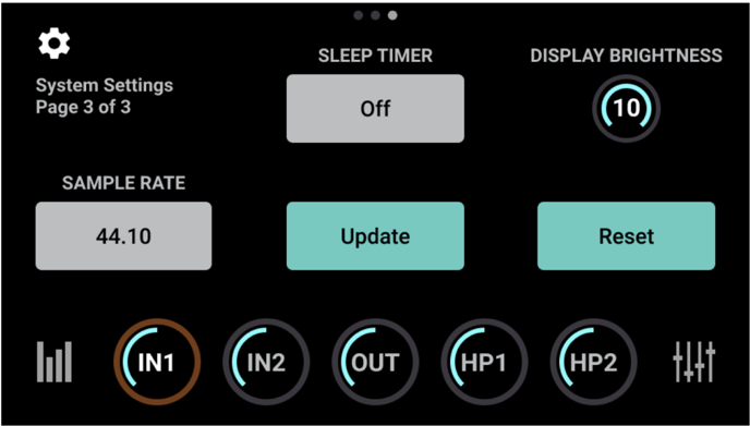 Symphony Desktop Settings Page