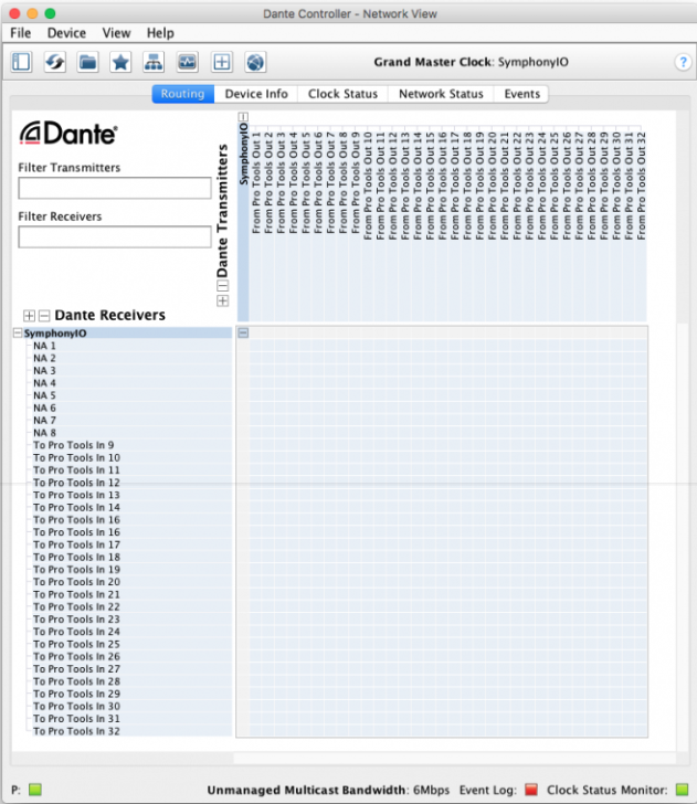 SIOmkII_Dante Controller PTHD routing